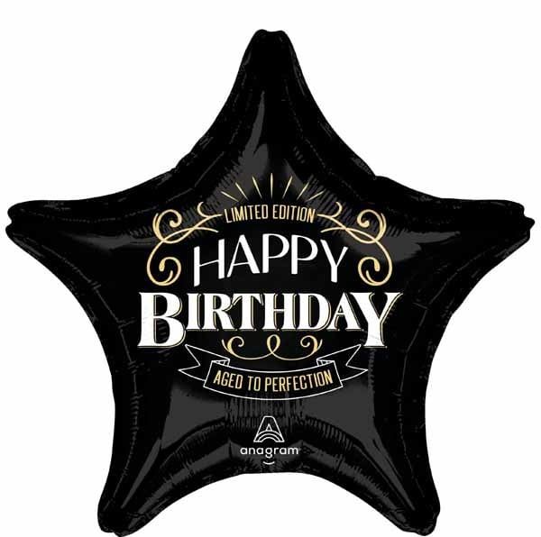 Better With Age Happy Birthday Day 28&quot; Jumbo Star Mylar Balloon