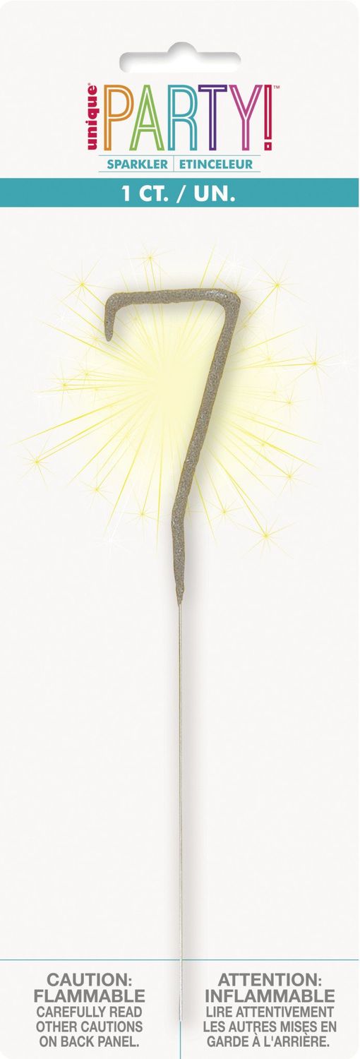 Sparkler 7&quot; Numeral 7