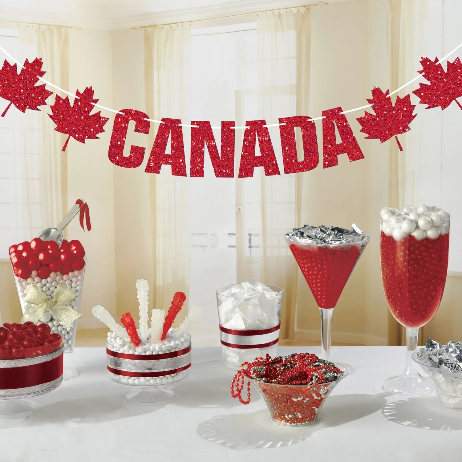 Canada Glitter Letter Banner