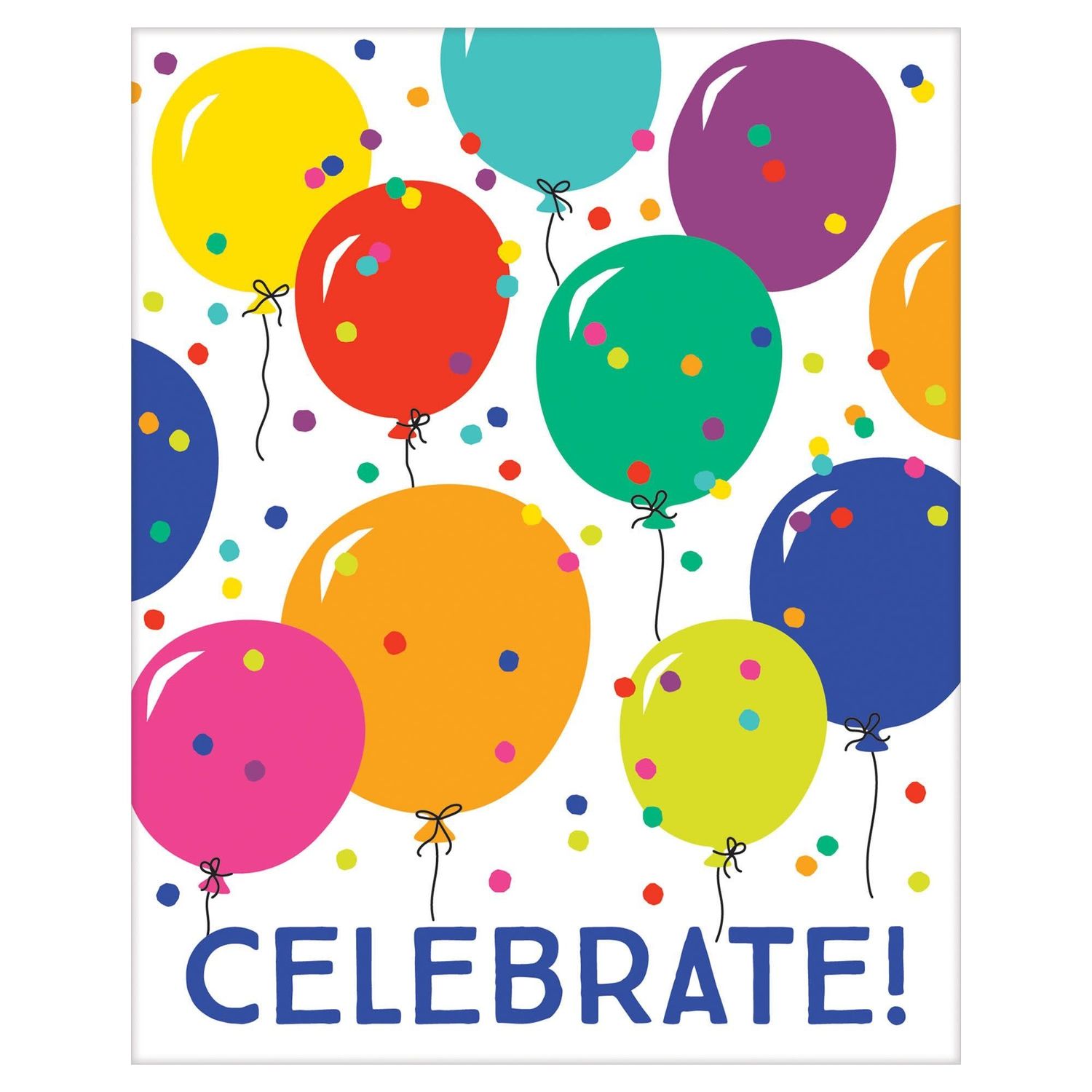 Party Balloons Postcard Invitations (8)