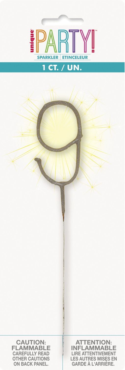 Sparkler 7&quot; Numeral 9
