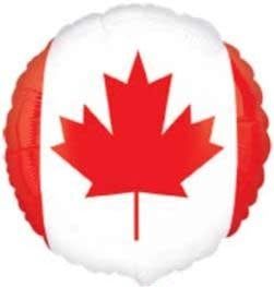 Canadian Flag 18&quot; Mylar Balloon