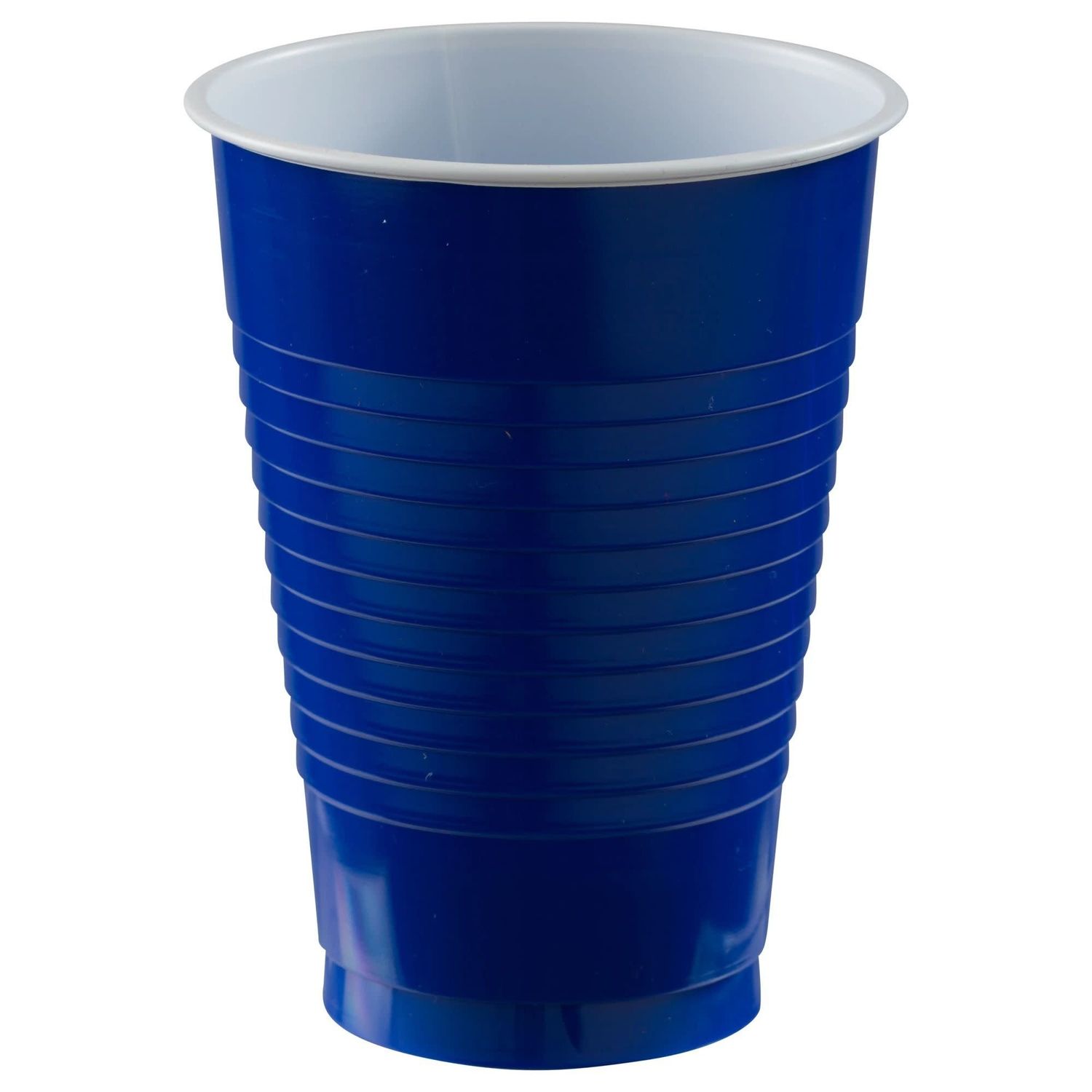 Bright Royal Blue 12 oz. Plastic Cups - (20)