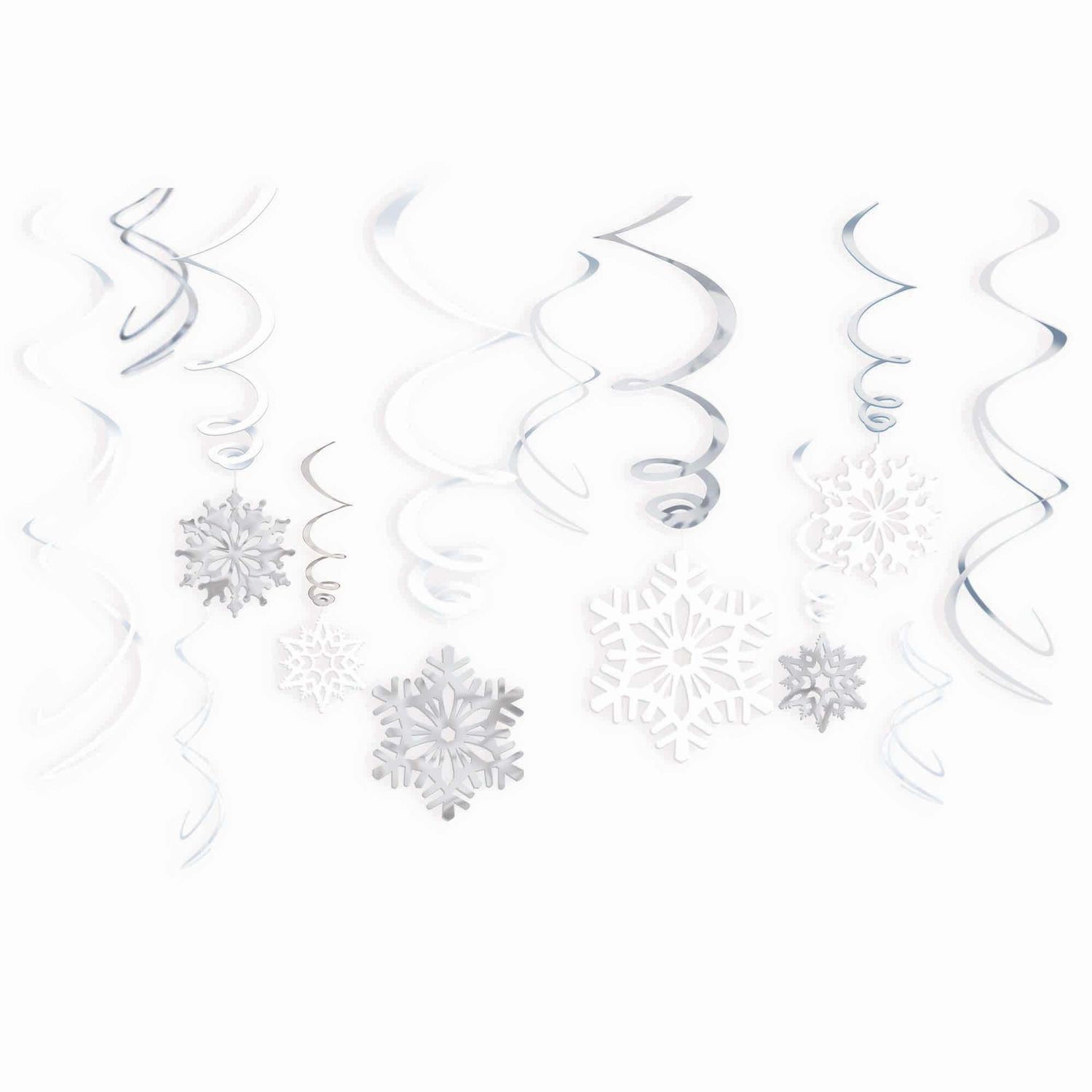 Snowflake Value Pack Foil Swirl (12)