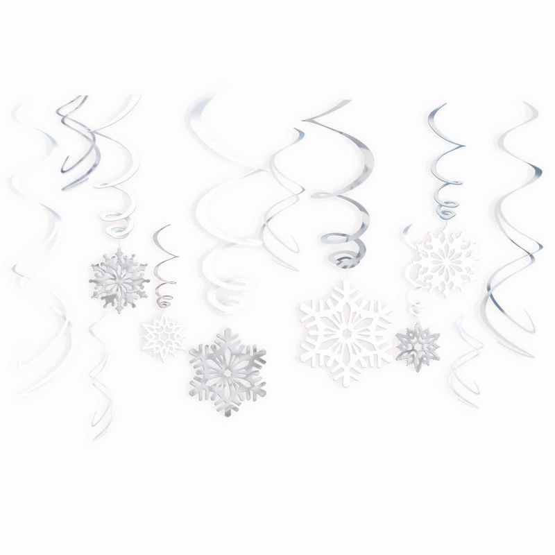 Snowflake Value Pack Foil Swirl (12)