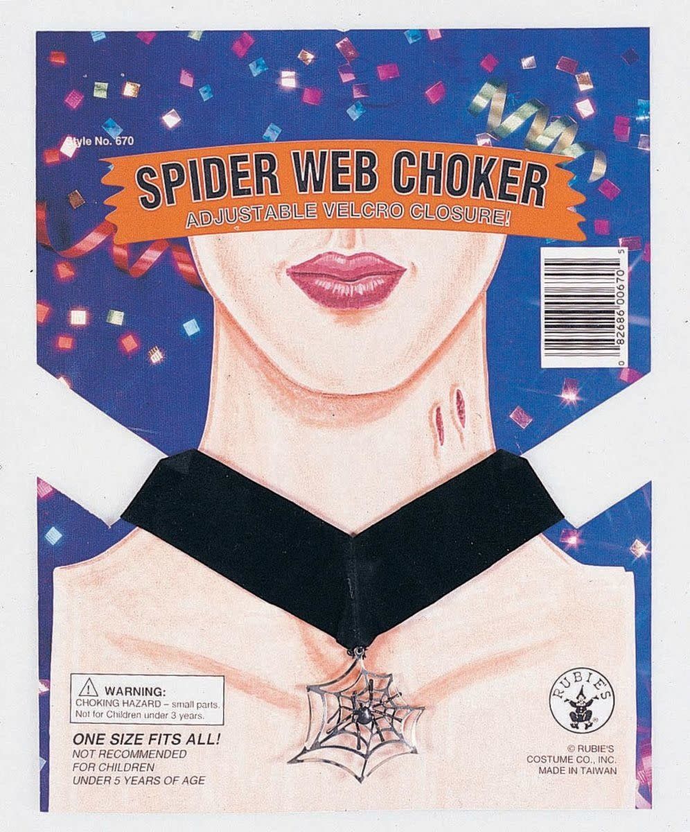 Spider Web Choker Necklace