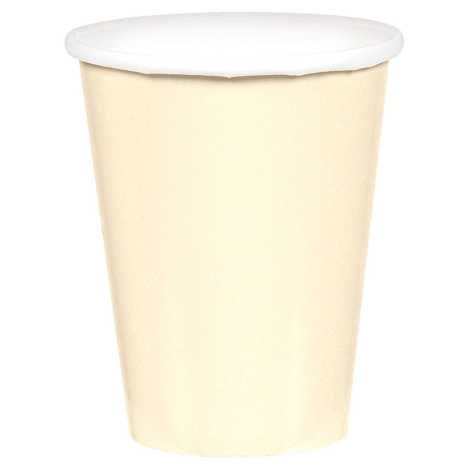 9 oz. Paper Cups, Mid Ct. - Vanilla Creme (20)