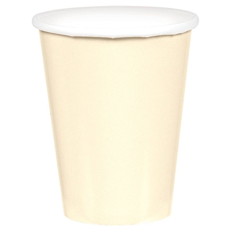 9 oz. Paper Cups, Mid Ct. - Vanilla Creme (20)