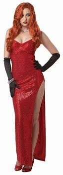 Women&#39;s Starlet Red Dress Medium Costume (Jessica Rabbit)