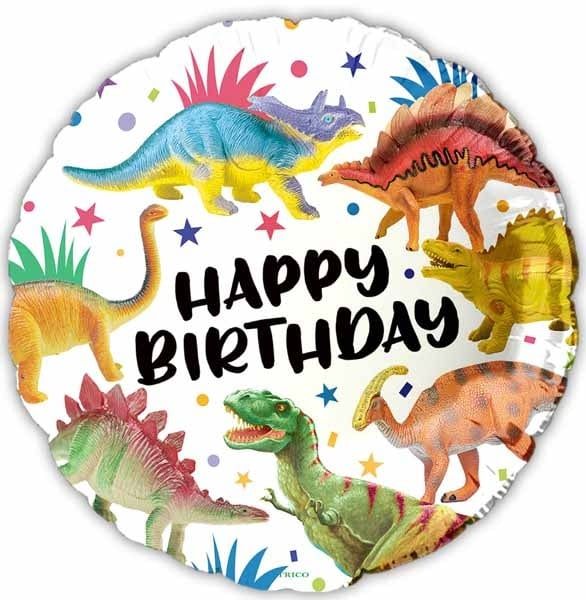 Happy Birthday Dinosaurs 18&quot; Mylar Balloon