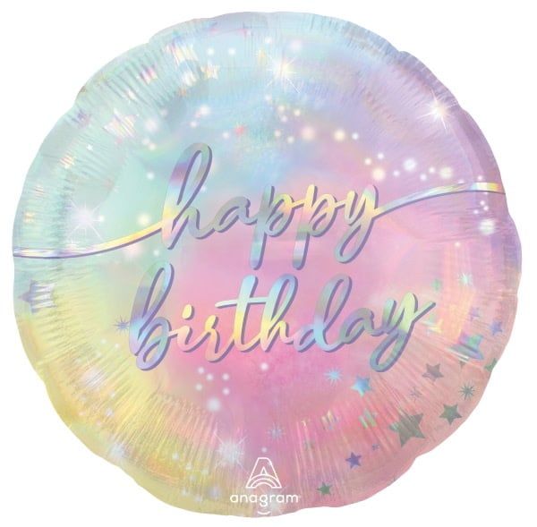 Luminous Birthday 18&quot; Mylar Balloon
