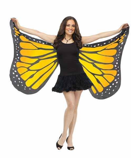 Soft Butterfly Wings Adult - Orange/Yellow