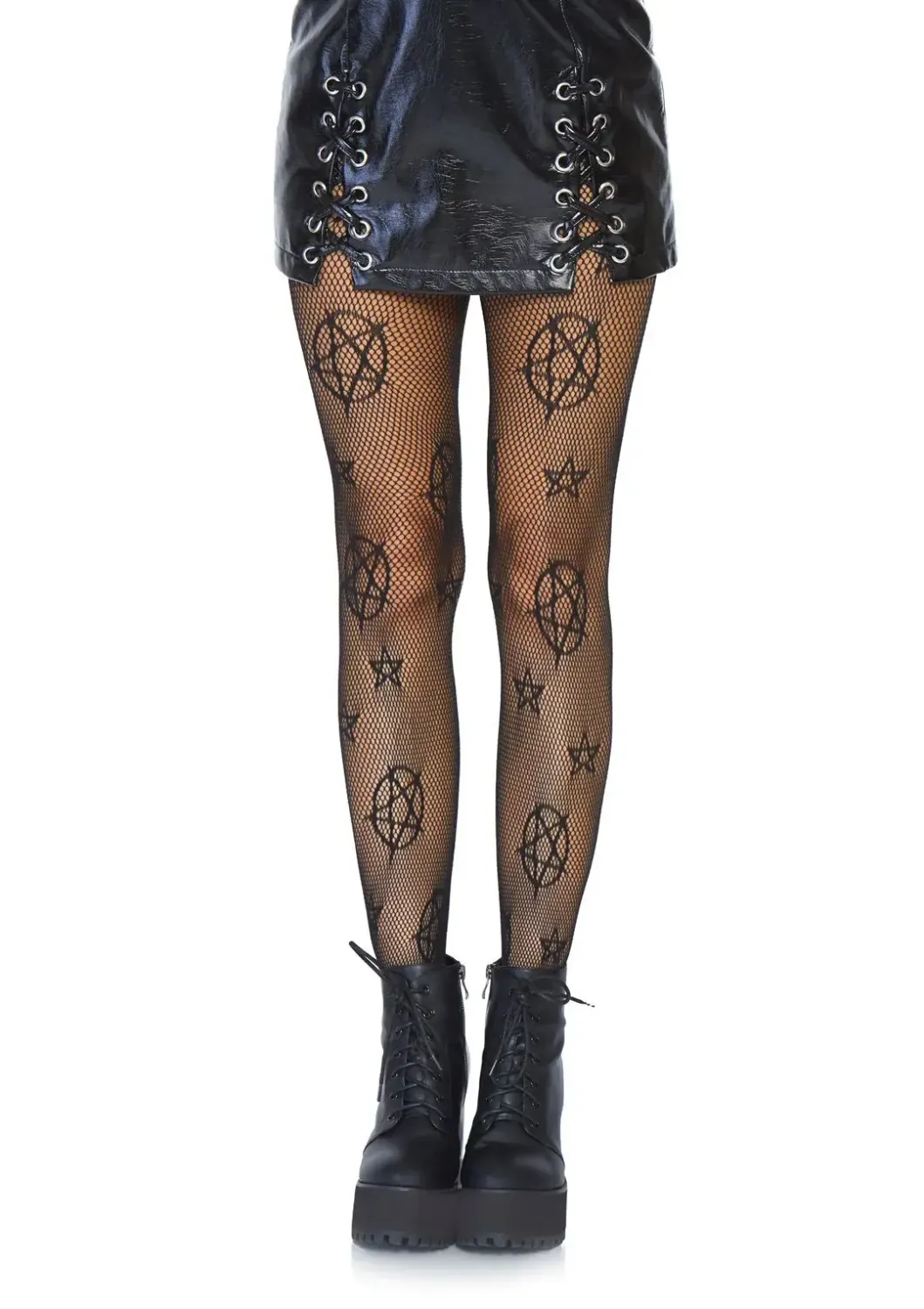 Black Occult Net Pantyhose