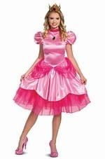 Women&#39;s Princess Peach Deluxe Adult Medium (8-10) Super Mario Costume