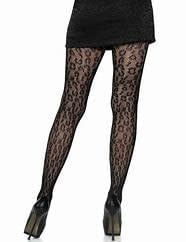 Black Leopard Net Pantyhose