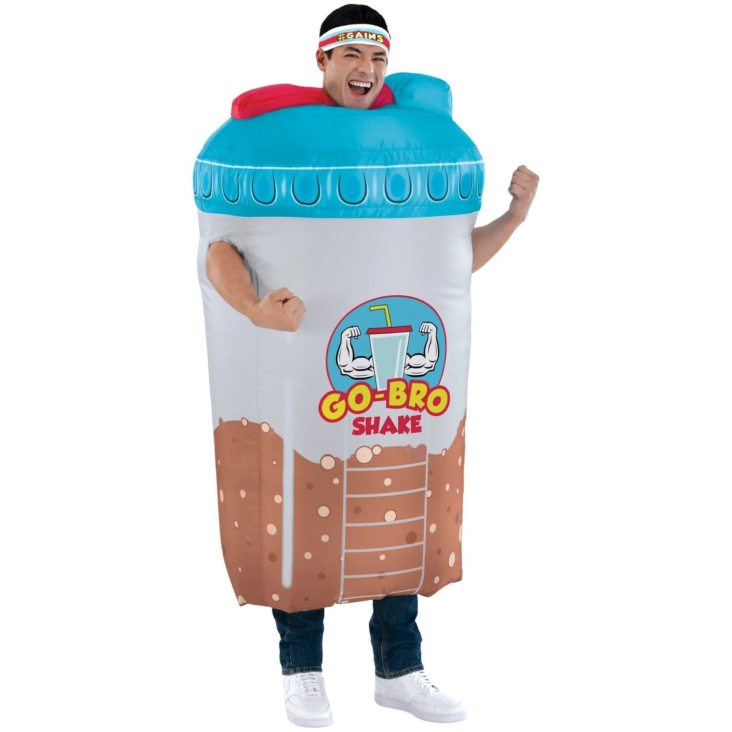 Inflatable Bro-Tein Shake - Adult Standard (Fits to Size 44)