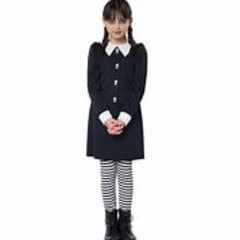 Girl&#39;s Dreadful Child Large (10-12) Costume (Wednesday Adams)
