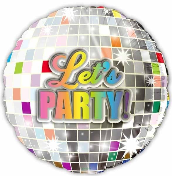 Let&#39;s Party Disco 18&quot; Mylar Balloon