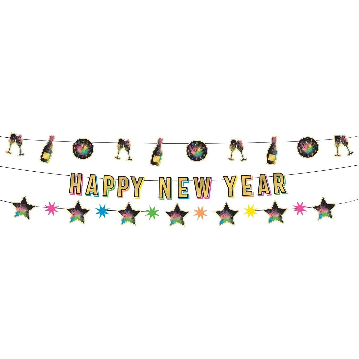 Countdown Glow Triple Banner 3 Banners, 72&quot; Long