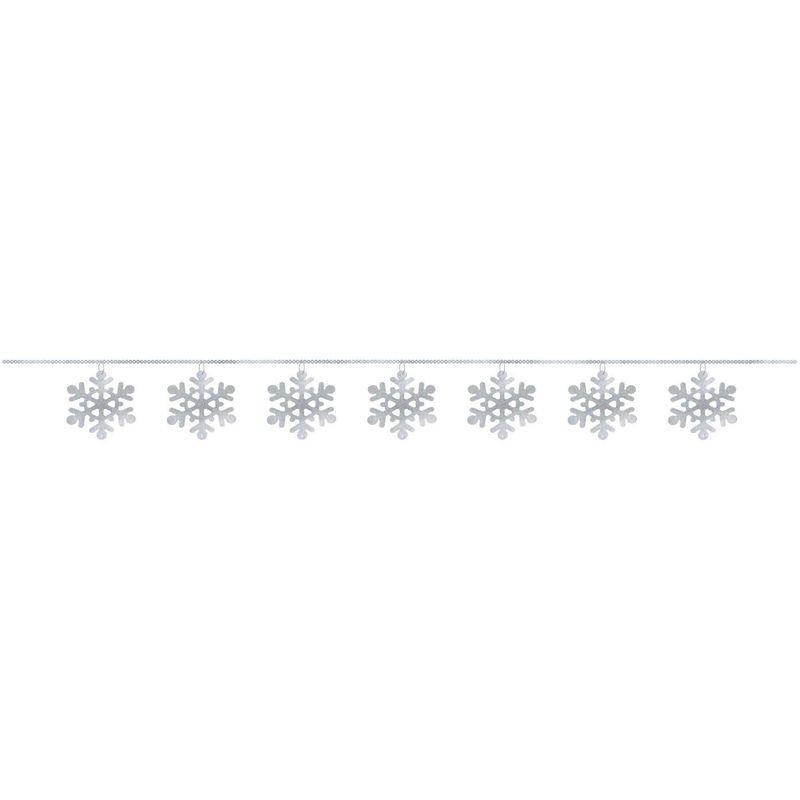 Snowflake Sequin Ring Garland 9&#39;