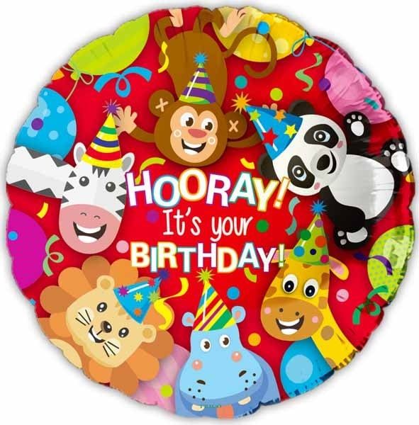 Hooray It&#39;s Your Day 18&quot; Mylar Balloon