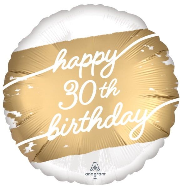 Golden Age 30 Satin 18&quot; Mylar Balloon