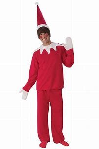 Adult Sitting Elf Man Costume
