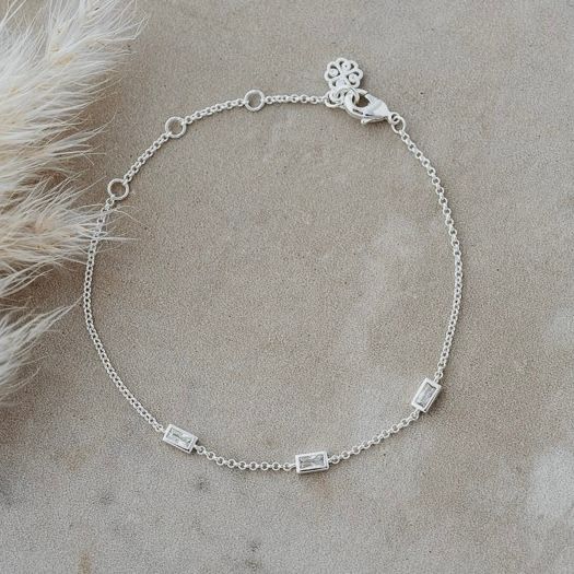 Claire Bracelet, Color: Silver
