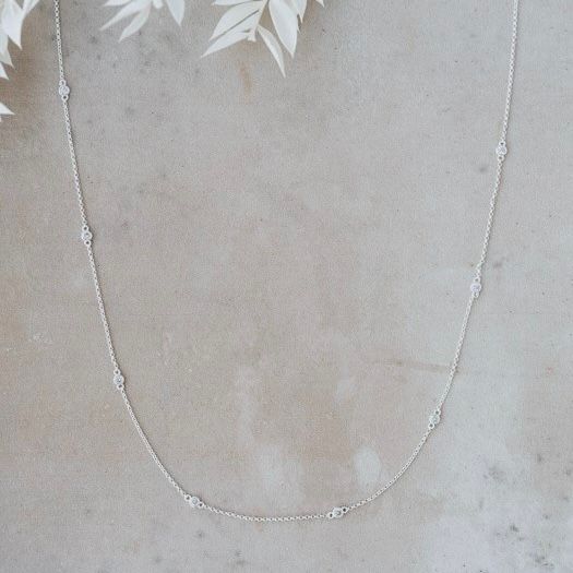 Eve Necklace, Color: Silver