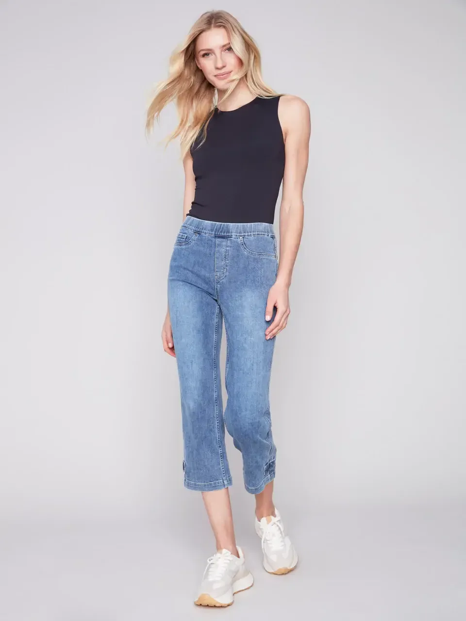 Charlie Tap Crop Denim Jean C5404R