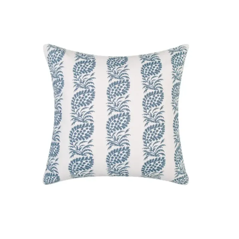 MP Navy Block Print Feather Pillow - 20 x 20
