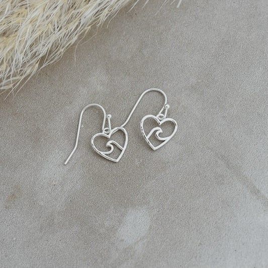 Beach Lovers Earrings Silver