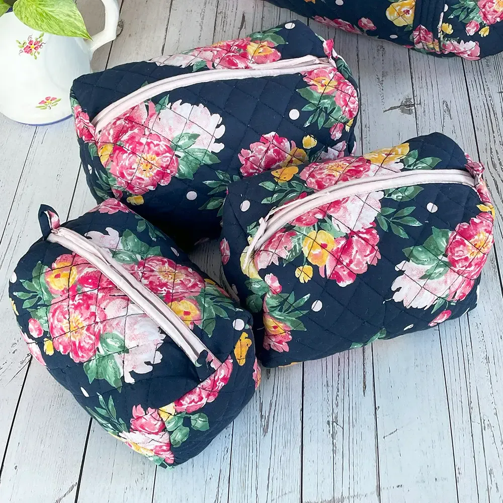 Roslyn Cosmetic Bag - Multi - Set of 3