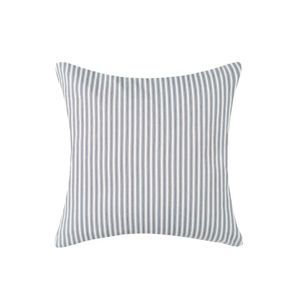 MP Vintage Ticking Navy Feather Pillow - 18 x 18