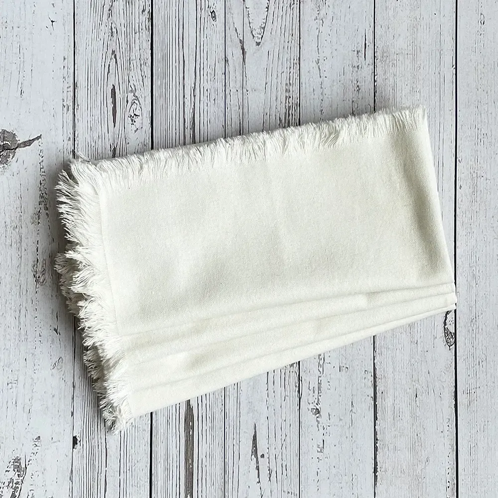 Fringed Napkins - Ivory - Set of 4