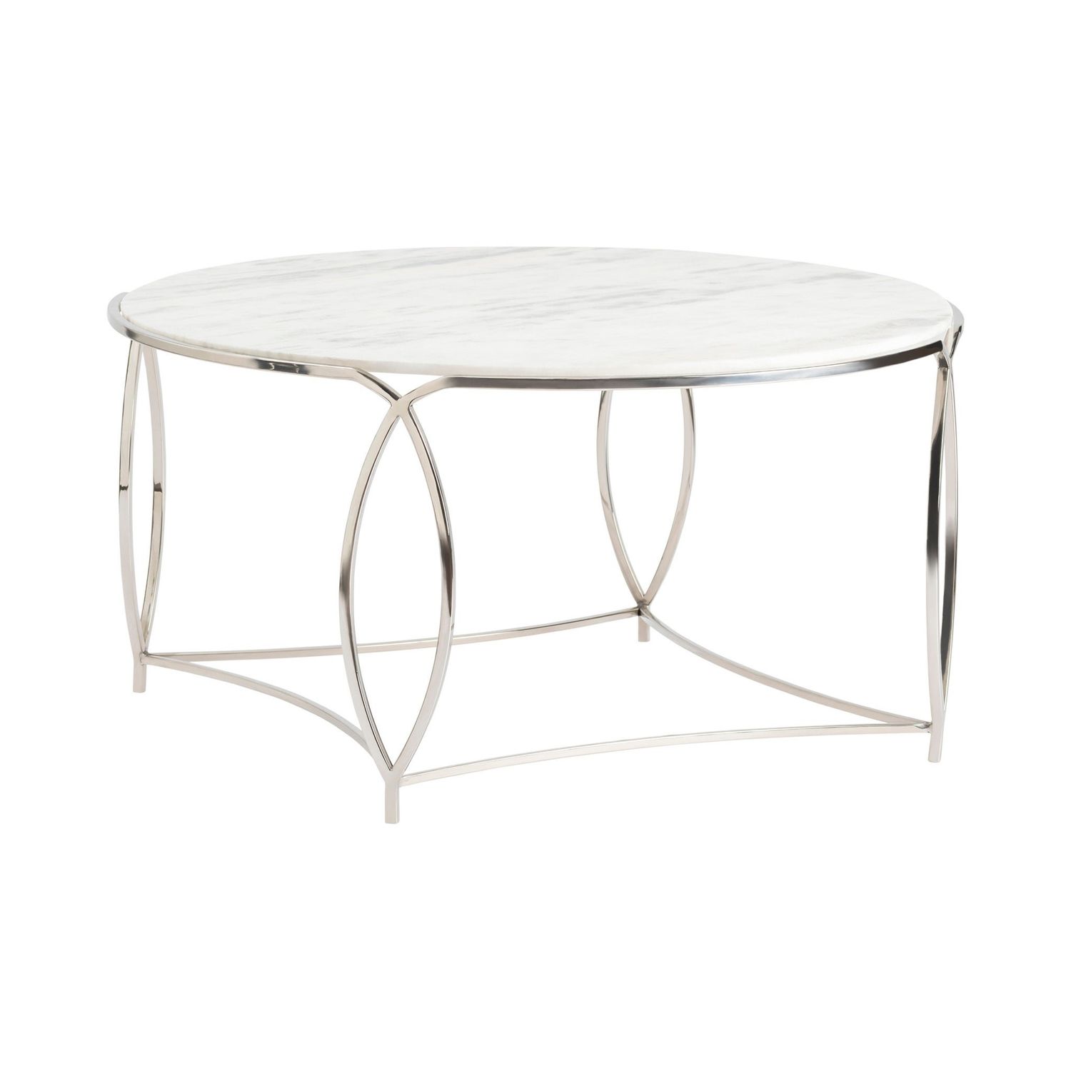 36X36X18, ROUND MARBLE COCKTAIL TABLE, 1PK/20.37&#39;