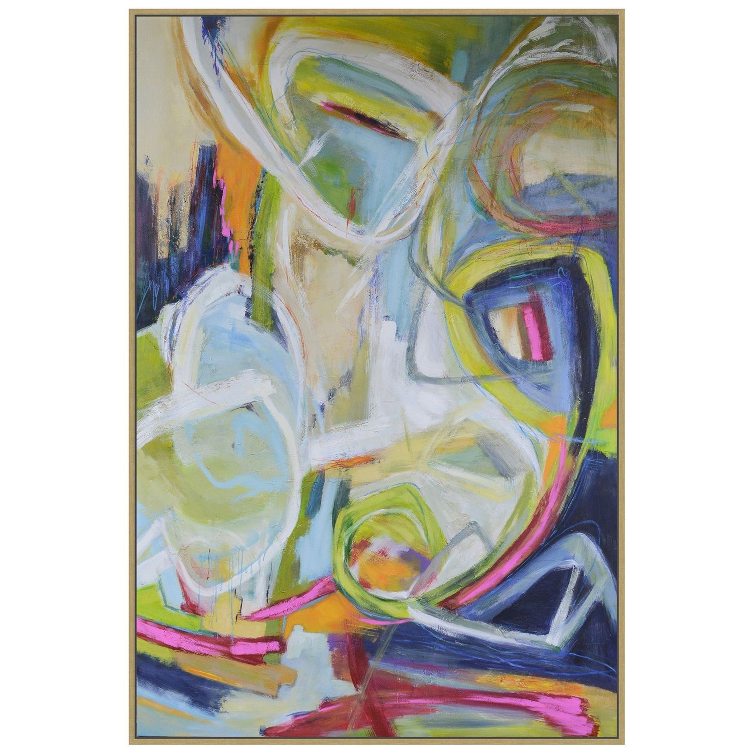 Constant Knot Hand Painted Abstract 3 1.5 inch Frame