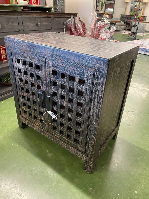 BLACK NIGHT STAND 30X18X30