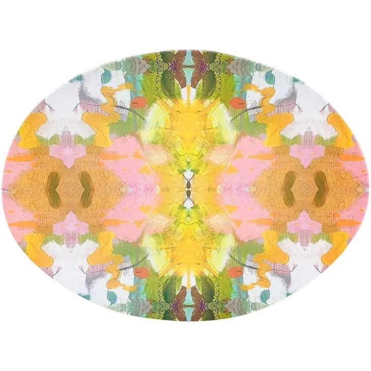 Jardin Yellow Melamine Platter