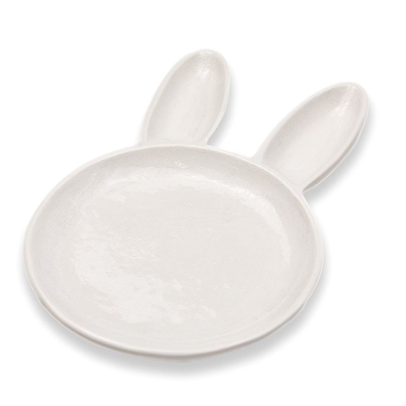 Bunny Divided White Dish