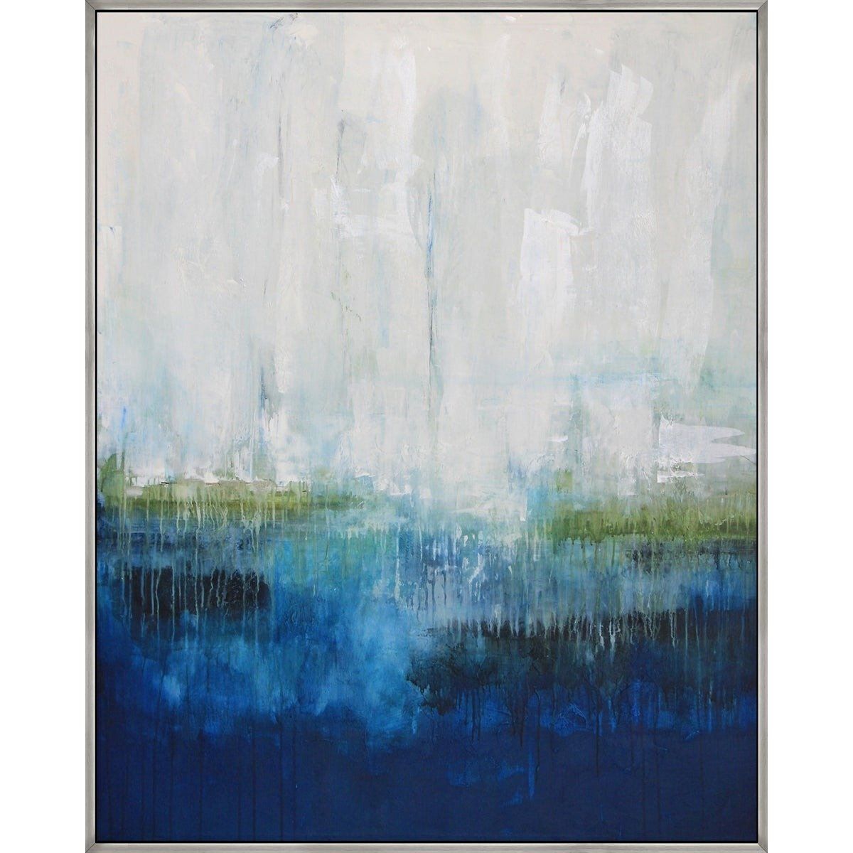 Nights Song w/LAGUNA SILVER 40x50&quot; Hand  Painted  1