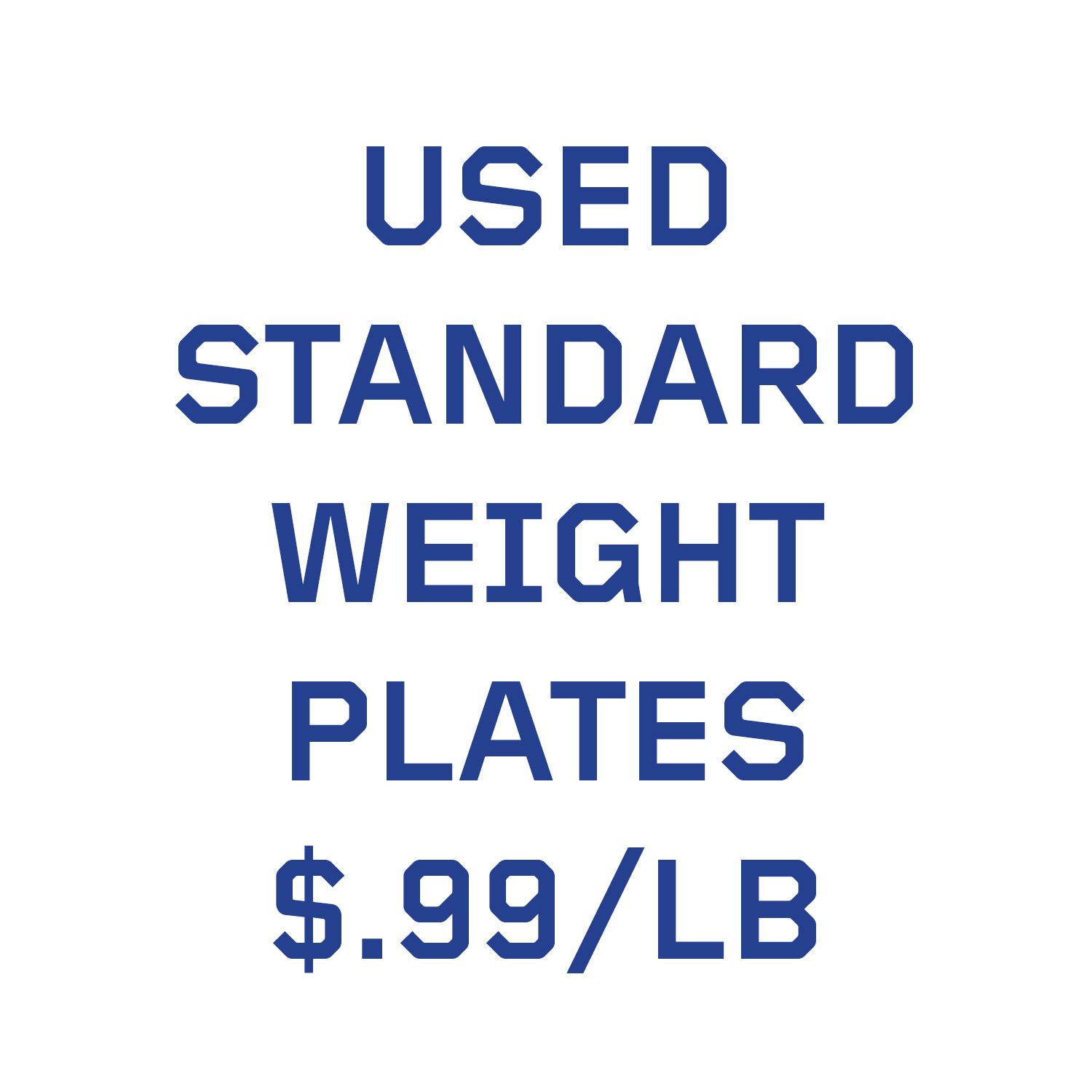 USED STANDARD WEIGHT PLATE
