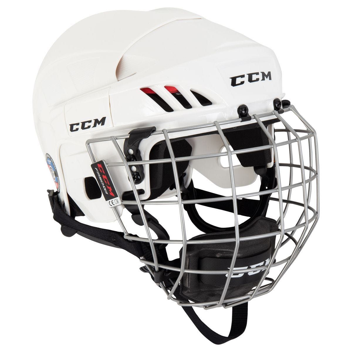 CCM 50 HELMET COMBO, Color: WHT, Size: M