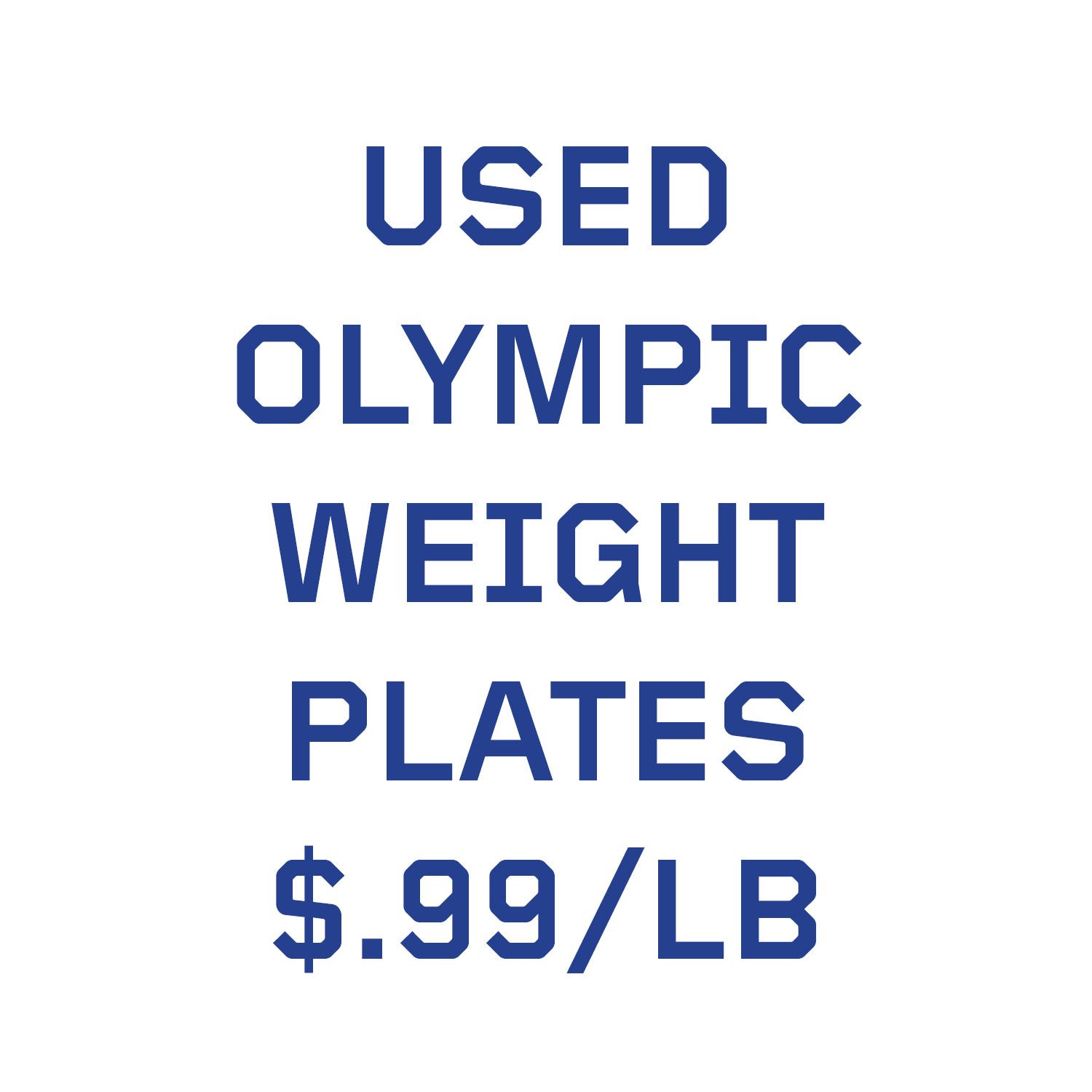 USED CAST OLYMPIC PLATES