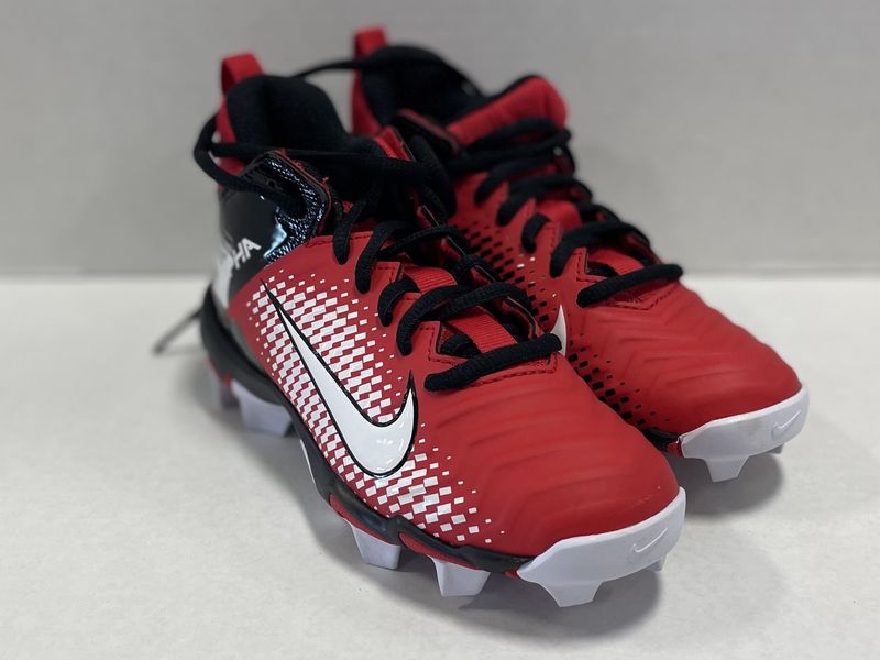 NIKE ALPHA FB CLEAT RED/WHT SIZE Y13