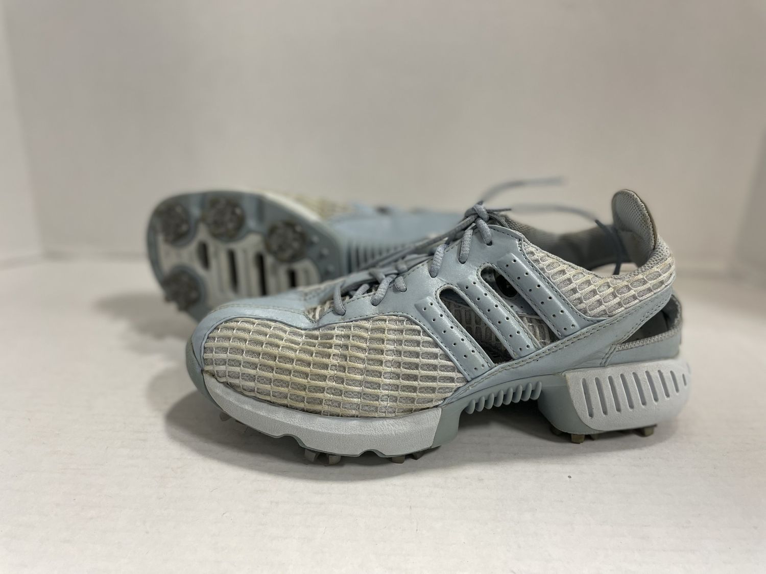 ADIDAS GOLF SHOE GRY/BLU SZ 6.5