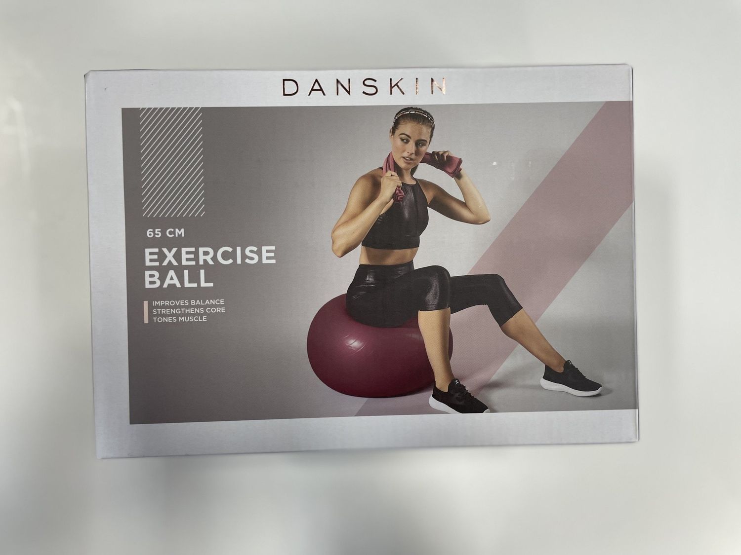 DANSKIN EXERCISE BALL 65CM RED