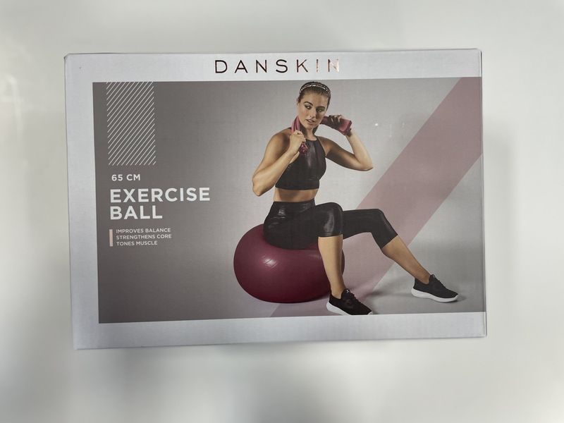 DANSKIN EXERCISE BALL 65CM RED