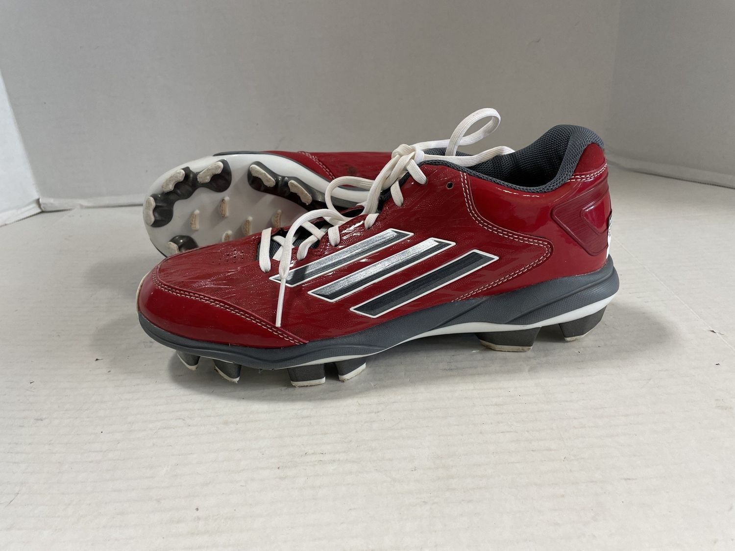 ADIDAS BASEBALL CLEAT RED SZ 9