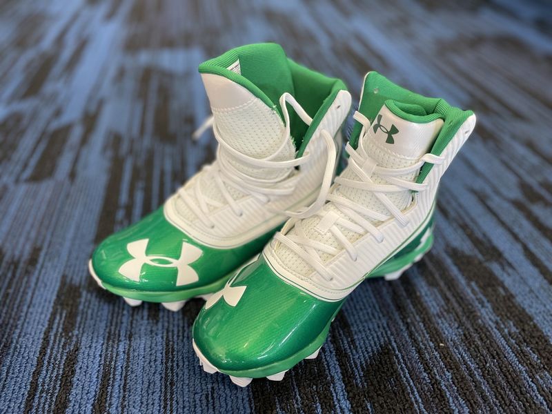 UNDER ARMOUR HIGHLIGHT FOOTBALL CLEAT GRN SZ 3
